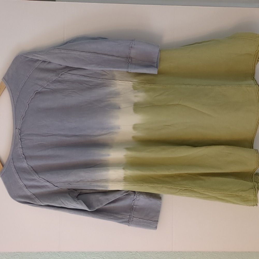 Caite V Neck Boho Embroidered 3/4 Sleeves Women's Johnny Was Style Tunic Top S - Picture 3 of 4